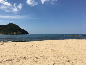 琴引浜の浜辺