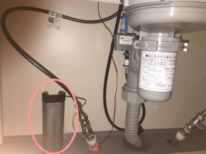 デルタタッチ水栓の電池ケース