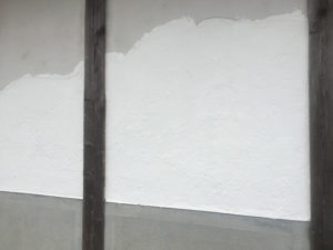 漆喰壁完成！